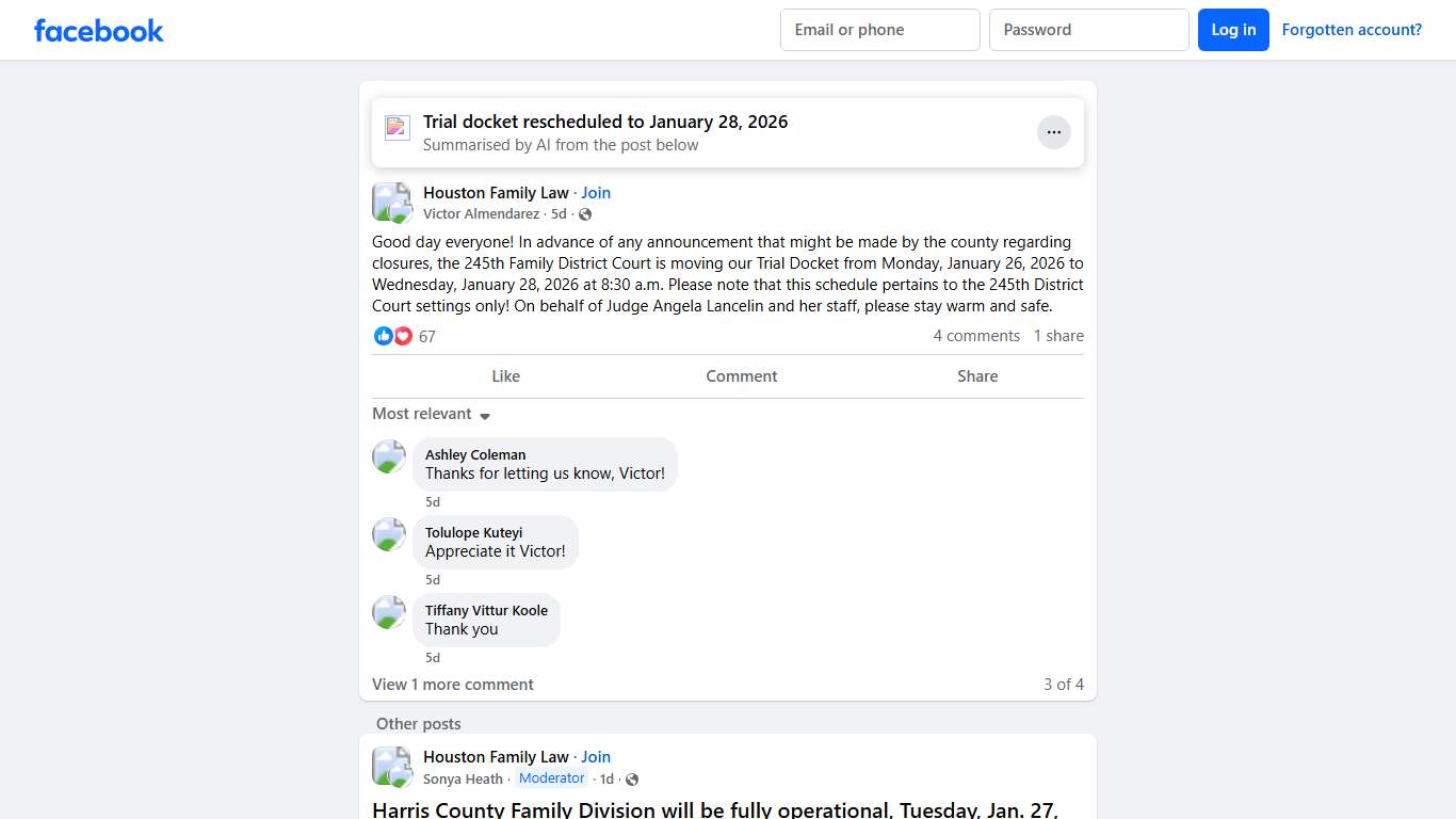 Houston Family Law Good day everyone Facebook