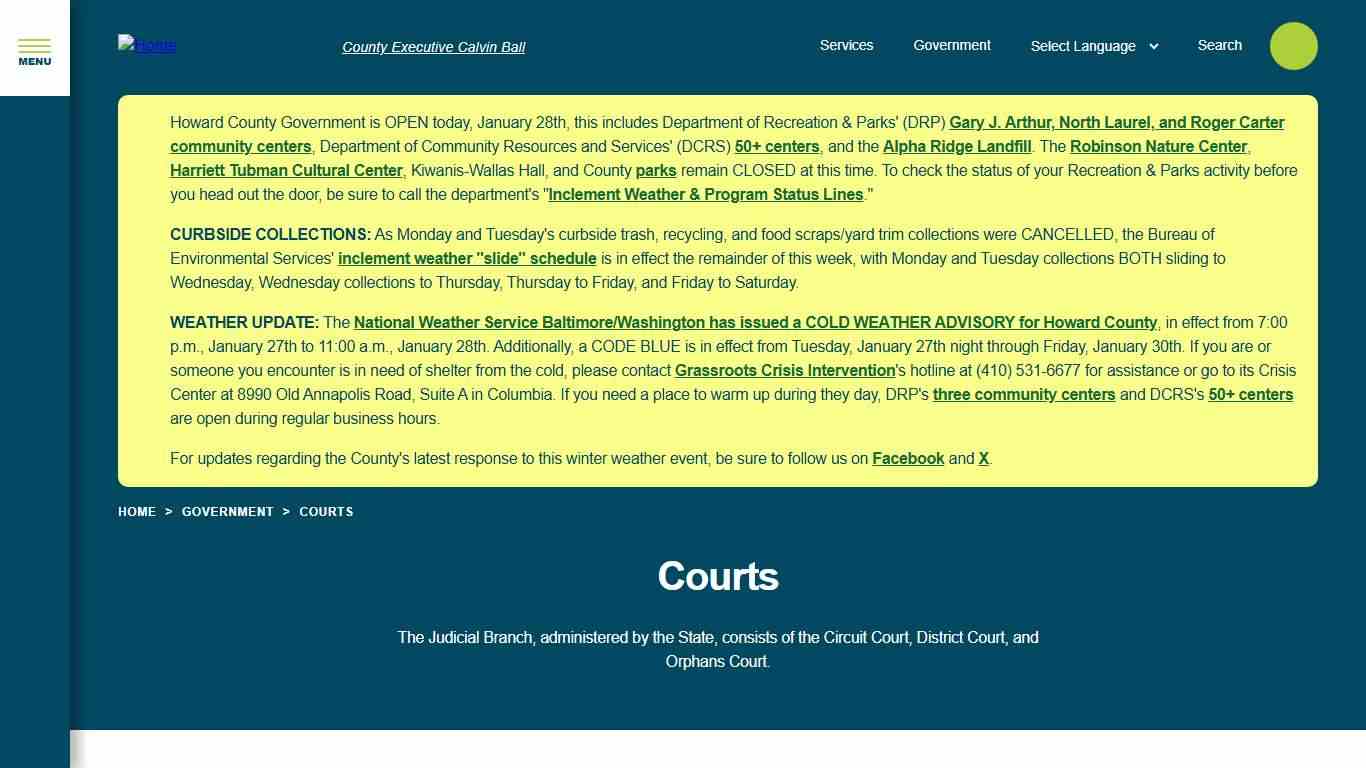 Courts Howard County